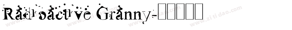 Radioactive Granny字体转换